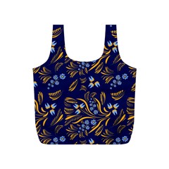 Folk Floral Pattern  Flowers Abstract Surface Design  Seamless Pattern Full Print Recycle Bag (s) by Eskimos