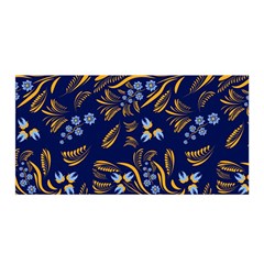 Folk Floral Pattern  Flowers Abstract Surface Design  Seamless Pattern Satin Wrap by Eskimos