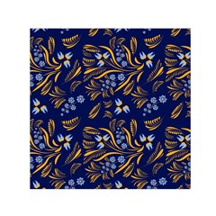 Folk Floral Pattern  Flowers Abstract Surface Design  Seamless Pattern Small Satin Scarf (square) by Eskimos