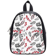 Folk Floral Pattern  Flowers Abstract Surface Design  Seamless Pattern School Bag (small) by Eskimos