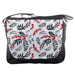 Folk Floral Pattern  Flowers Abstract Surface Design  Seamless Pattern Messenger Bag by Eskimos