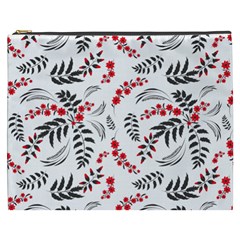 Folk Floral Pattern  Flowers Abstract Surface Design  Seamless Pattern Cosmetic Bag (xxxl) by Eskimos