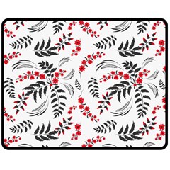 Folk Floral Pattern  Flowers Abstract Surface Design  Seamless Pattern Double Sided Fleece Blanket (medium)  by Eskimos