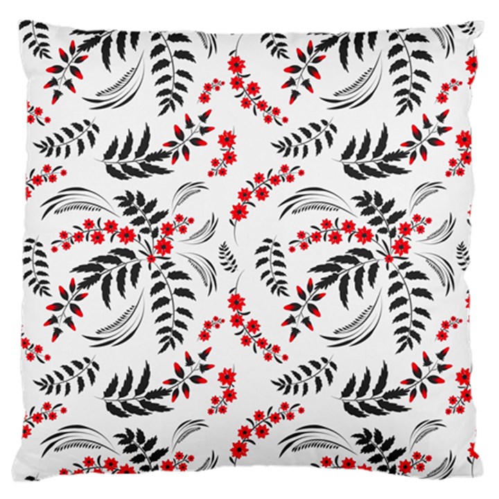 Folk floral pattern. Flowers abstract surface design. Seamless pattern Standard Flano Cushion Case (One Side)