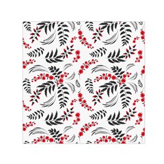 Folk Floral Pattern  Flowers Abstract Surface Design  Seamless Pattern Small Satin Scarf (square) by Eskimos