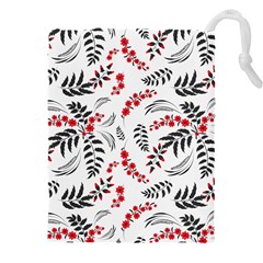 Folk Floral Pattern  Flowers Abstract Surface Design  Seamless Pattern Drawstring Pouch (5xl) by Eskimos