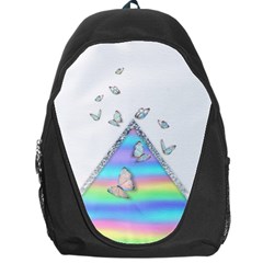 Minimal Holographic Butterflies Backpack Bag by gloriasanchez