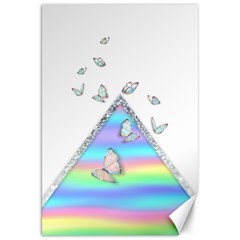 Minimal Holographic Butterflies Canvas 20  X 30 