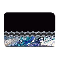 Blue Ocean Minimal Liquid Painting Plate Mats by gloriasanchez