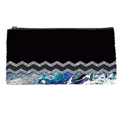 Blue Ocean Minimal Liquid Painting Pencil Case by gloriasanchez