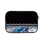 Blue Ocean Minimal Liquid Painting Apple iPad Mini Zipper Cases Front