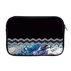 Blue Ocean Minimal Liquid Painting Apple Macbook Pro 17  Zipper Case by gloriasanchez