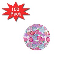 Bright, Joyful Flowers 1  Mini Magnets (100 Pack)  by SychEva