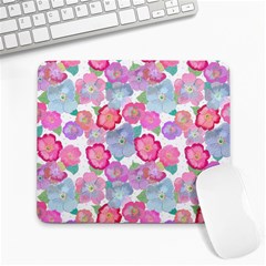 Bright, Joyful Flowers Large Mousepads by SychEva