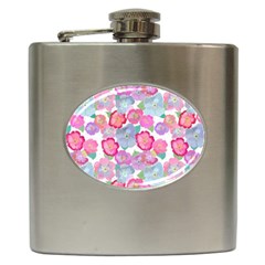 Bright, Joyful Flowers Hip Flask (6 Oz) by SychEva