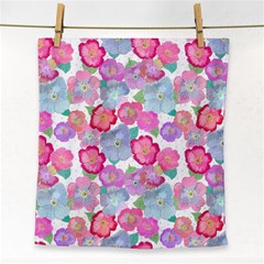 Bright, Joyful Flowers Face Towel by SychEva