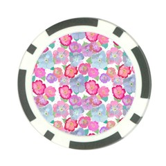 Bright, Joyful Flowers Poker Chip Card Guard (10 Pack) by SychEva