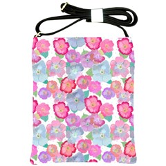 Bright, Joyful Flowers Shoulder Sling Bag by SychEva