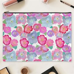 Bright, Joyful Flowers Cosmetic Bag (xxxl) by SychEva