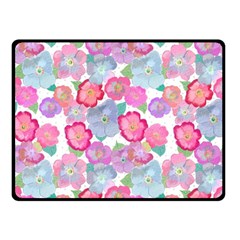 Bright, Joyful Flowers Double Sided Fleece Blanket (small)  by SychEva