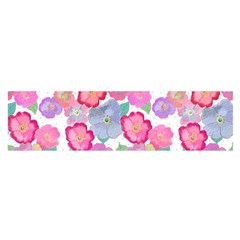 Bright, Joyful Flowers Satin Scarf (oblong) by SychEva