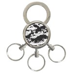 Cumulus Abstract Design 3-Ring Key Chain Front