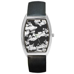 Cumulus Abstract Design Barrel Style Metal Watch