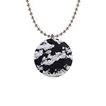 Cumulus Abstract Design 1  Button Necklace Front