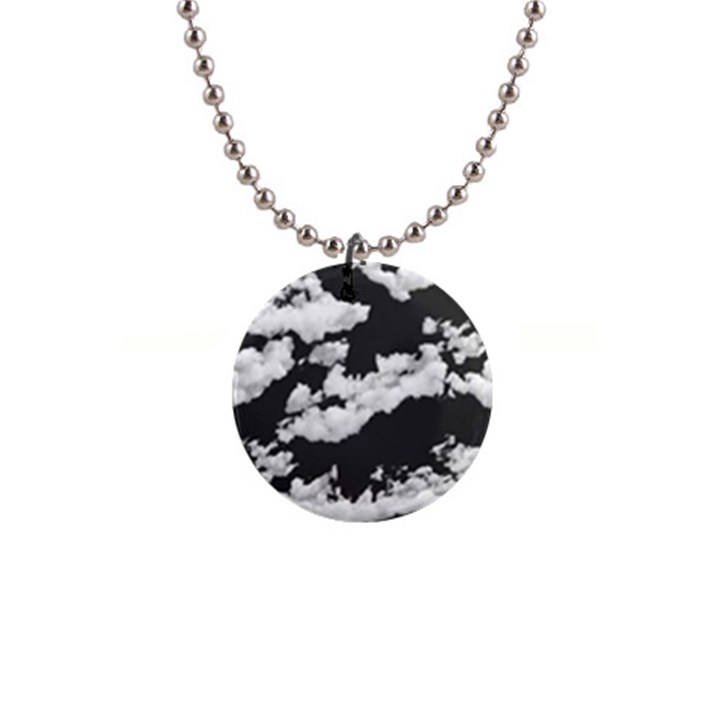 Cumulus Abstract Design 1  Button Necklace