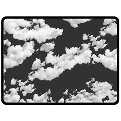 Cumulus Abstract Design Fleece Blanket (large)  by dflcprintsclothing