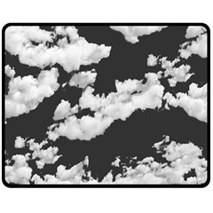 Cumulus Abstract Design Double Sided Fleece Blanket (medium)  by dflcprintsclothing