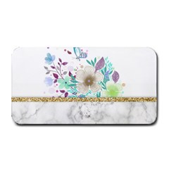 Minimal Gold Floral Marble Medium Bar Mats by gloriasanchez