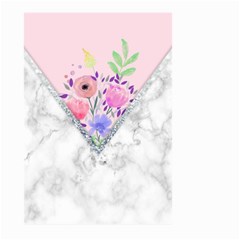 Minimal Pink Floral Marble A Large Garden Flag (two Sides)