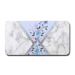 Minimal Silver Blue Marble Bouquet A Medium Bar Mats by gloriasanchez