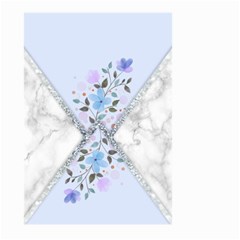 Minimal Silver Blue Marble Bouquet A Large Garden Flag (two Sides) by gloriasanchez