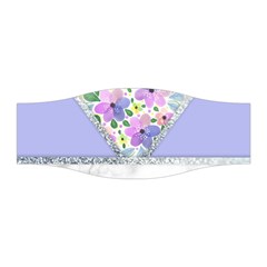 Minimal Purble Floral Marble A Stretchable Headband