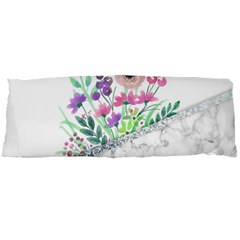 Minimal Silver Floral Marble A Body Pillow Case Dakimakura (Two Sides)