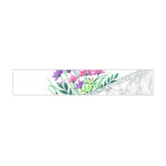 Minimal Silver Floral Marble A Flano Scarf (Mini)