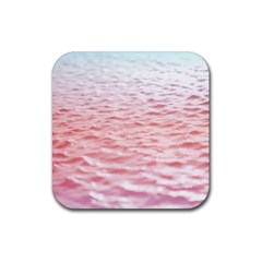 Tropical Ocean Rubber Coaster (square)  by gloriasanchez