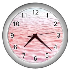 Tropical Ocean Wall Clock (silver) by gloriasanchez