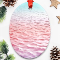 Tropical Ocean Oval Ornament (two Sides)