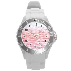 Tropical Ocean Round Plastic Sport Watch (l) by gloriasanchez