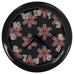 Metatron Cube Wall Clock (black) by gloriasanchez