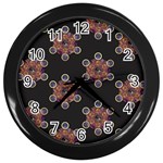 Metatron Cube Wall Clock (Black) Front