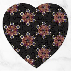 Metatron Cube Jigsaw Puzzle (heart) by gloriasanchez