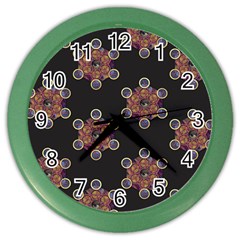 Metatron Cube Color Wall Clock by gloriasanchez