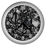 Demon Chrome Wall Clock (Silver) Front