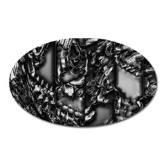 Demon Chrome Oval Magnet by MRNStudios