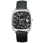 Demon Chrome Square Metal Watch Front