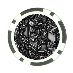 Demon Chrome Poker Chip Card Guard by MRNStudios